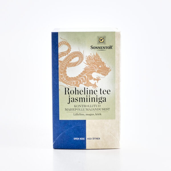 Roheline tee jasmiiniga 27g (kotid ümbrikes) Sonnentor